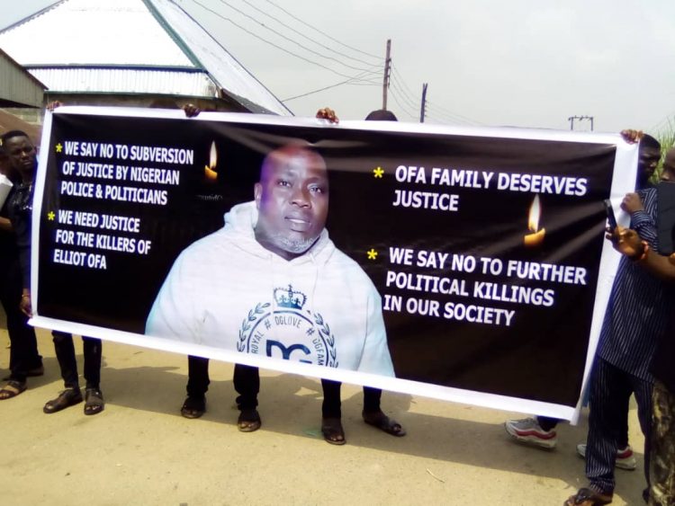 Justice for Elliot Ofa: Youths stage peaceful protest in Oghara