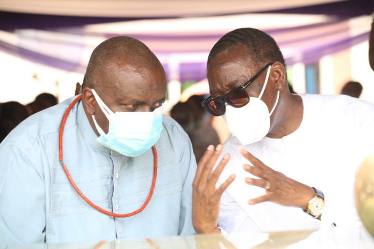 Governor Okowa holds private funeral for his father