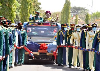 DHQ holds pull-out parade in honour of immediate past CDS, Olonisakin