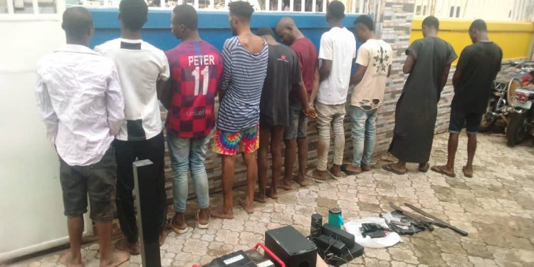 Police special squad in Delta storms criminal hideout at Oghior community, kills 1, arrests 10 suspects