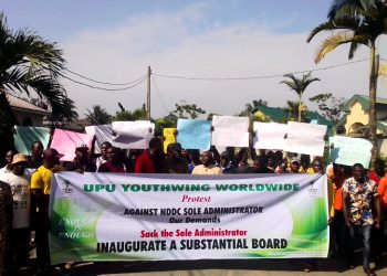 Breaking: Urhobo youths shutdown NDDC Office in Delta