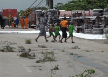 Update: Photos of accident scene of patrol tanker in Delta