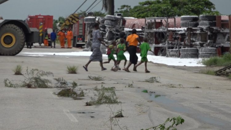 Update: Photos of accident scene of patrol tanker in Delta