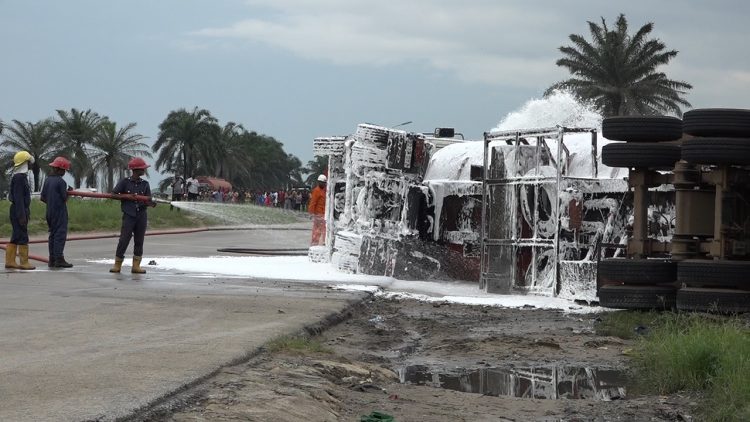 Update: Photos of accident scene of patrol tanker in Delta