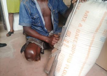 Passenger arrested in Delta with single barrel gun hidden in bag of garri