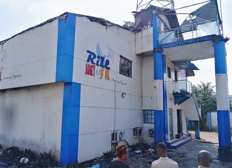Rize FM in Warri razed by fire