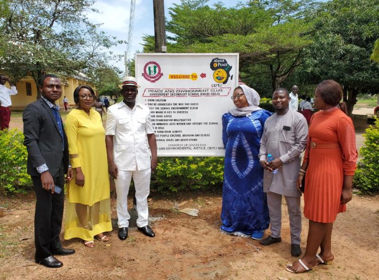 CEPEJ Peace, Environment Club established in Abuja schools