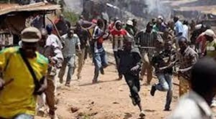 Cultists resort to burning rival cultist as machete, bullets failed to harm him