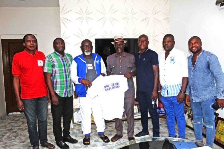 Mulade unveils LOC jersey for 2022 Ijaw/Itsekiri Peace and Unity Football Tournament
