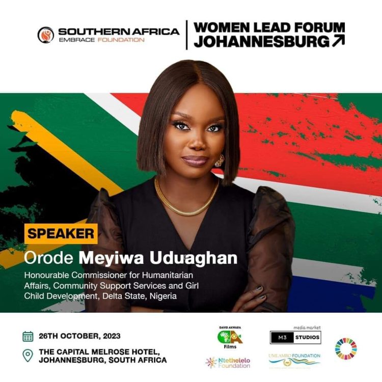 Commissioner Orode to speak at Women Lead Forum in Johannesburg, October 26