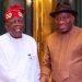Jonathan visits Aso Rock to congratulate Tinubu 24 hours after S’Court verdict