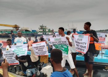Ugborodo indigenes in Delta storm Chevron facilities with shrine, idol to protest non-implementation of PIA