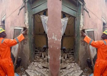 Collapsed building claims life of 80-year-old woman in Lagos