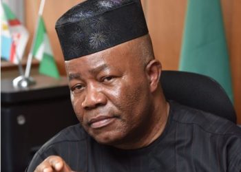 Akpabio collapses at birthday colloquium, hospitalised