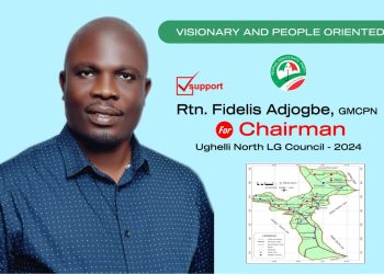 Ughelli North LG Chairmanship: Fidelis Adjogbe receives overwhelming support from PDP Evwreni Ward 8