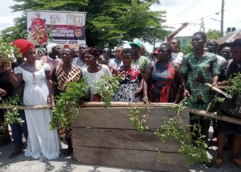 One shot, others tear gassed as women protest police extortion in Delta