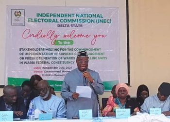 INEC begins fresh delineation of Warri Federal Constituency Wednesday