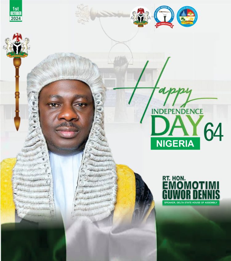 64TH INDEPENDENCE DAY: Don’t lose faith in Nigeria – Delta Speaker urges Nigerians