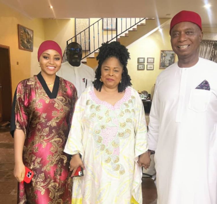 Former Nigeria’s First Lady, Patience Jonathan pays friendly visit to Senator Ned Nwoko in Abuja