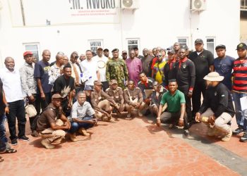 Ned Nwoko hosts security training, presents communication gadgets in Delta North