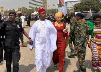 Senator Nwoko at President Mahama’s inauguration, applauds Ghana’s peaceful transition