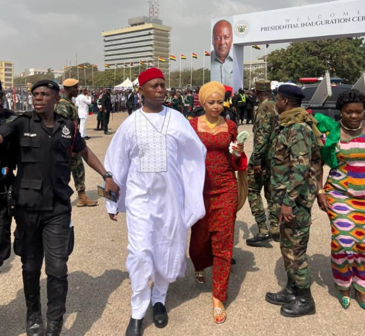 Senator Nwoko at President Mahama’s inauguration, applauds Ghana’s peaceful transition