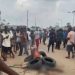 Two suspected kidnappers set ablaze in Delta community