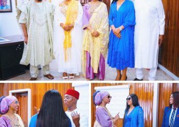 Senator Nwoko, wife, Regina Daniels hold talks with Nigeria’s Minister on expanding nation’s creative industry