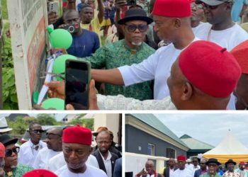 Abbi in Ndokwa West agog as Senator Nwoko inaugurates 50 solar-powered streetlights