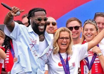 Burna Boy Electrifies England Women’s Euro 2025 Victory Parade at Buckingham Palace