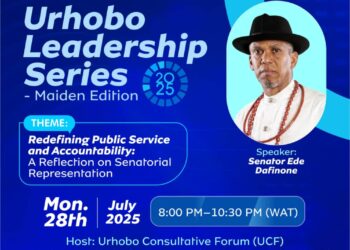 Senator Ede Dafinone to Deliver Keynote at Inaugural Urhobo Leadership Series