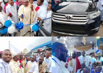 St Lazarus Christ Church Ekredjebor Marks First Anniversary, Gifts Car to Primate