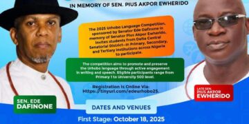 Again, Dafinone Pledges Sponsorship of Urhobo Language Competition in Memory of Pius Ewherido