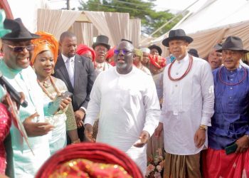 Oborevwori, Dafinone, Political Leaders Grace Waive’s Son’s Traditional Marriage in Lekki