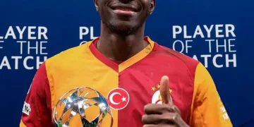 Osimhen Fires Galatasaray Past Liverpool, Wins Man Of The Match Award