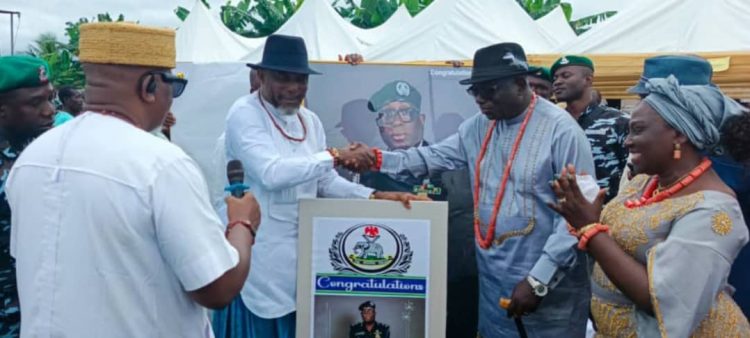 Oborevwori Congratulates CP Victor Erivwode at Eku Reception, Urges Him to Aim Higher in Police Service