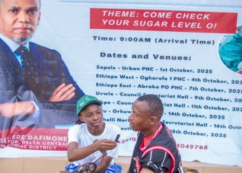 Ethiope West Residents Hail Senator Dafinone’s Life-Changing Diabetes Outreach