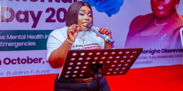 Omonigho Oborevwori Inspires Young Minds as Ruby Foundation Marks World Mental Health Day with School Outreach in Asaba