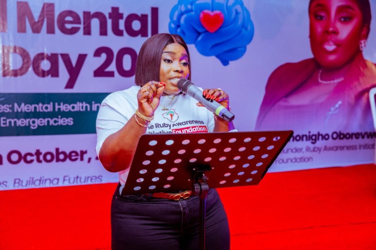 Omonigho Oborevwori Inspires Young Minds as Ruby Foundation Marks World Mental Health Day with School Outreach in Asaba