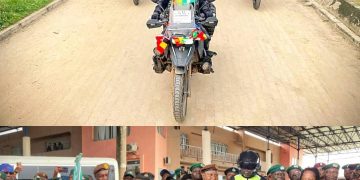 Senator Dafinone Salutes Urhobo Amazon’s 72-Day Solo Motorbike Feat