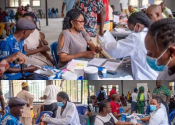 Relief for Over 200 Residents as Senator Dafinone’s Free Medical Outreach Touches Down in Ughelli