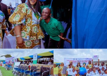 Delta First Lady Flags Off Free Medical Outreach, Donates Wheelchairs, Assistive Devices to Special-Needs Children in Ughelli