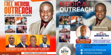 Rev. Tony Ogugu Flags Off Free Medical Outreach Across Delta Communities November 10