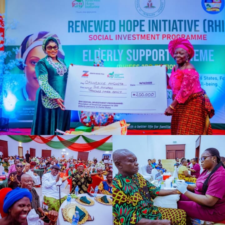 Renewed Hope Initiative Boosts Elderly Welfare in Delta with ₦200,000, Rice, Free Medical Care