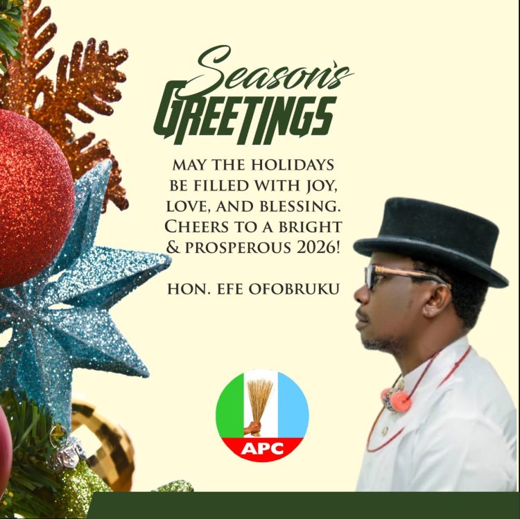 Christmas: Efe Ofobruku Felicitates Okpe, Sapele, Uvwie Constituents, Deltans Worldwide