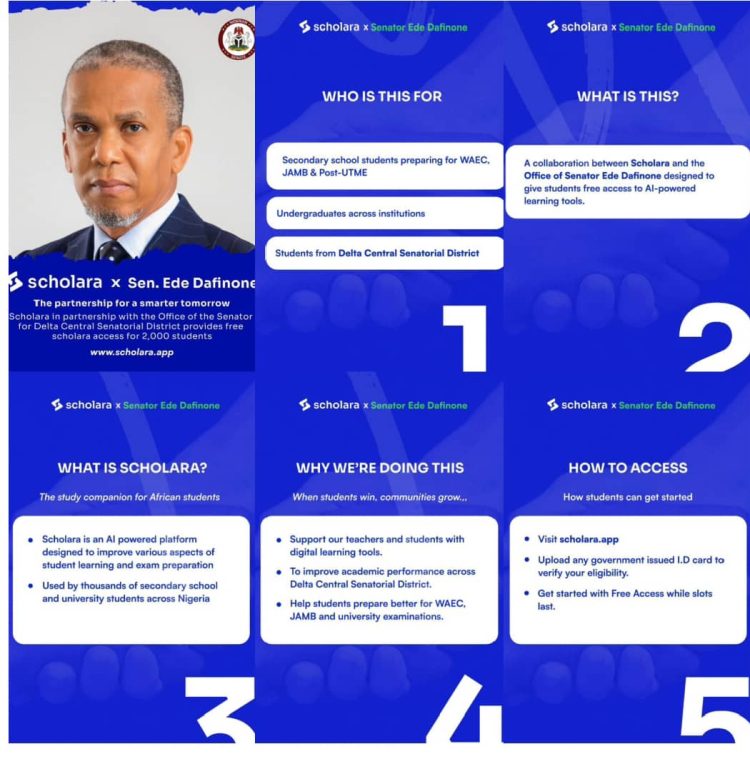 Dafinone Unveils Scholara AI Learning Partnership to Boost Education in Delta Central