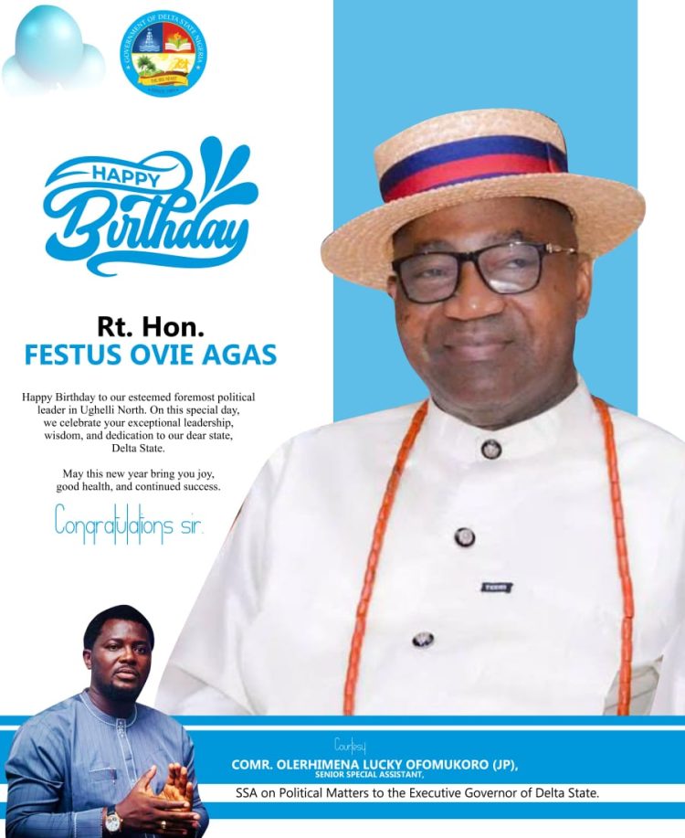 Ofomukoro Hails Ovie Agas’ Strategic Legacy, Wisdom on Birthday
