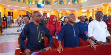 Oborevwori’s CPS, Ahon, Egware, Oyowe Lead Dignitaries to Ochei’s Service of Songs in Asaba