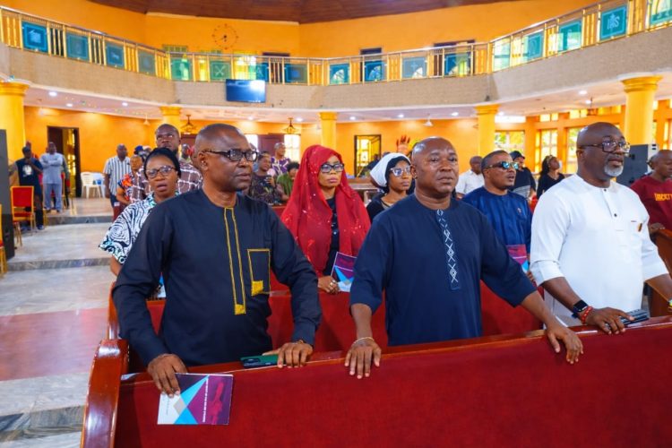Oborevwori’s CPS, Ahon, Egware, Oyowe Lead Dignitaries to Ochei’s Service of Songs in Asaba