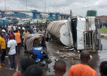 Horror at Effurun: Brake-Failed Tanker Kills Tricycle Rider, Sparks Gridlock